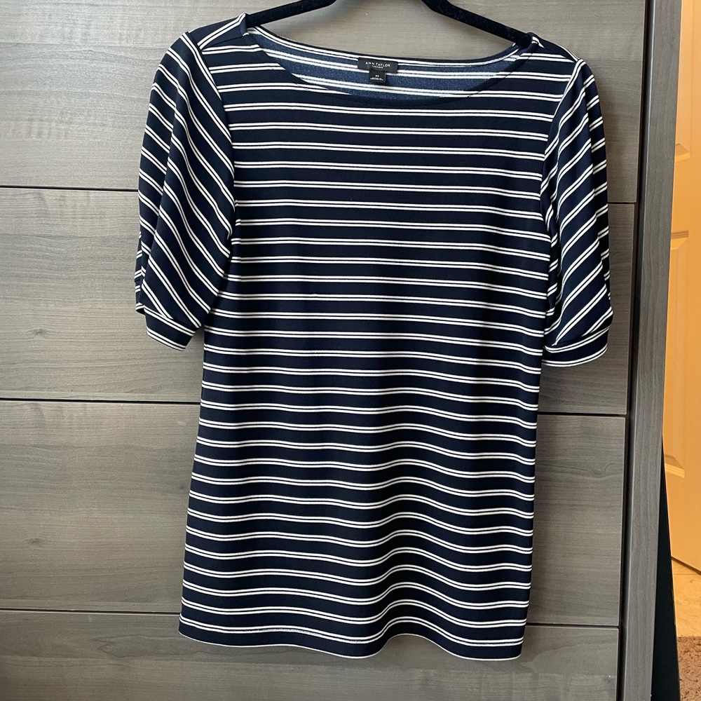 Ann Taylor factory boatneck blouse